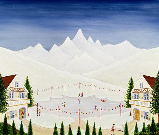 Skating in St.Moritz von Mark  Baring