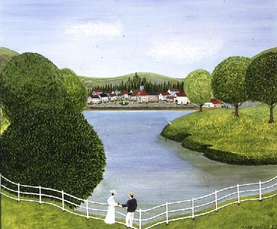 Vista of Lake von Mark  Baring