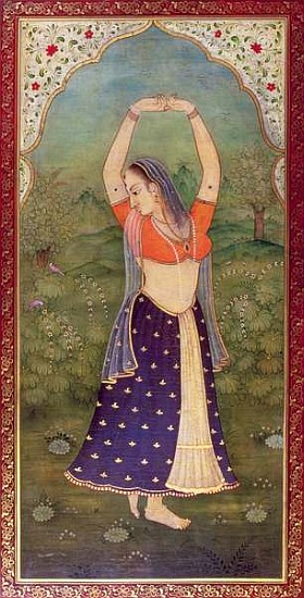 Woman in a Green Landscape (tempera and oil on panel)  von Mark  Briscoe