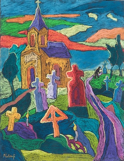 Day of the Dead, 2006 (pastel on paper)  von Marta  Martonfi-Benke