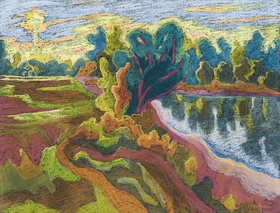 Idyll, 2008 (pastel on paper)  von Marta  Martonfi-Benke