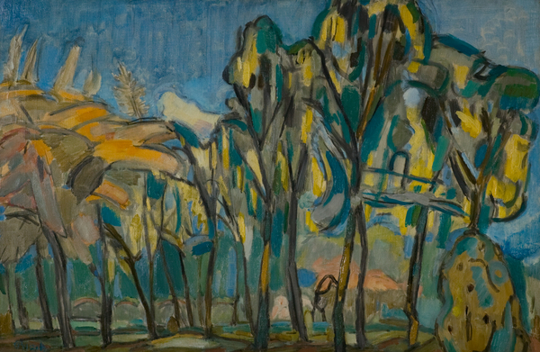 Laburnum and May Trees von Martin Bloch