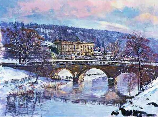 Chatsworth - Solitude, 1995 (gouache)  von Martin  Decent