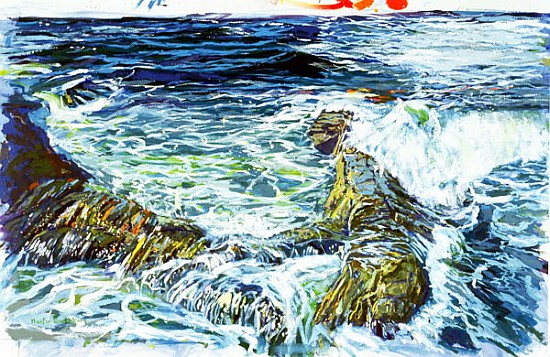 Lands End, 2002 (w/c & gouache on paper)  von Martin  Decent