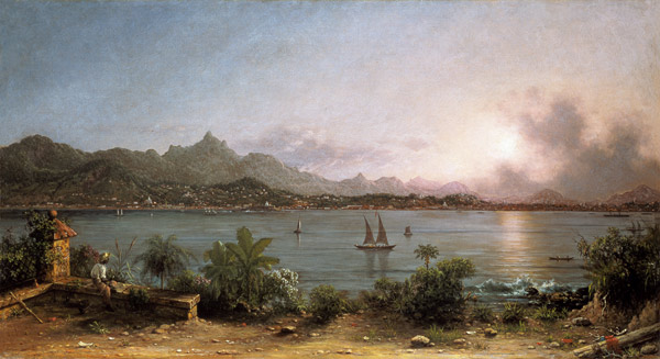 Blick auf Rio de Janeiro. von Martin Johnson Heade