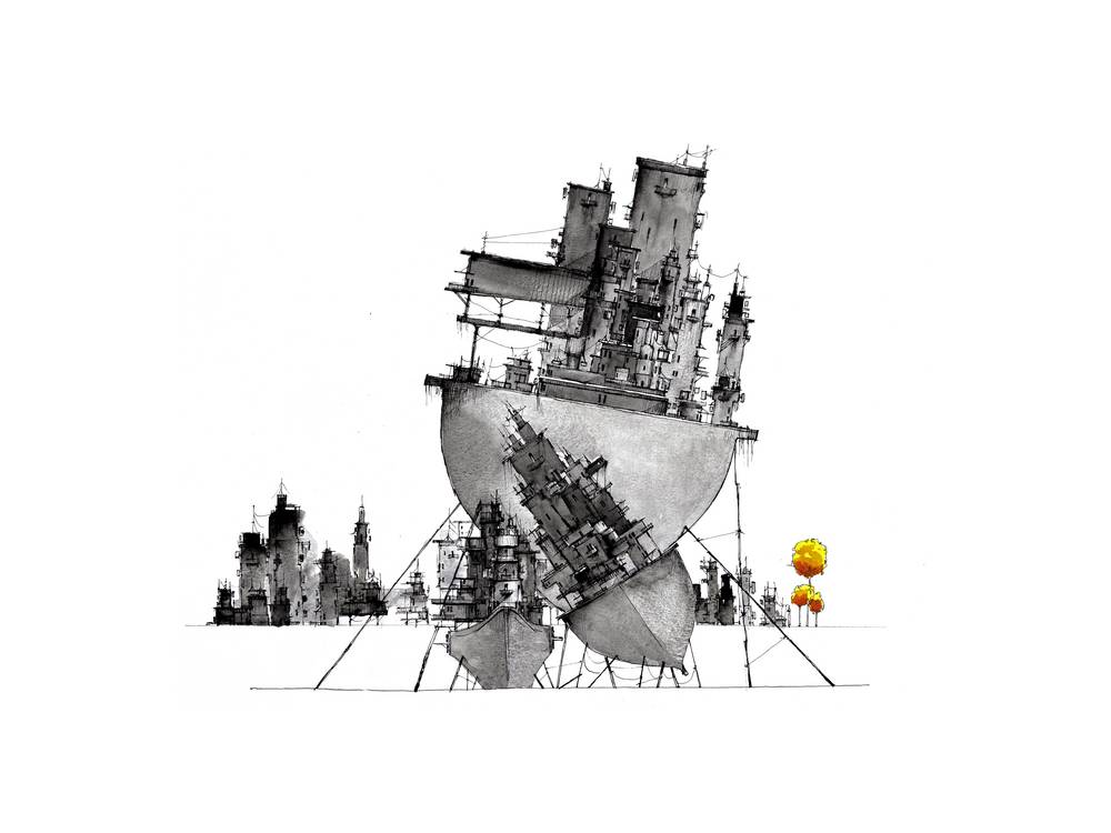 Ship Nr.: 002 (Urban, City, Lockdown, Dark, Dunkel) von Martin Lachmair