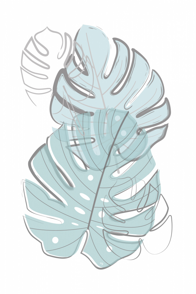 Blue Leaves von Martina