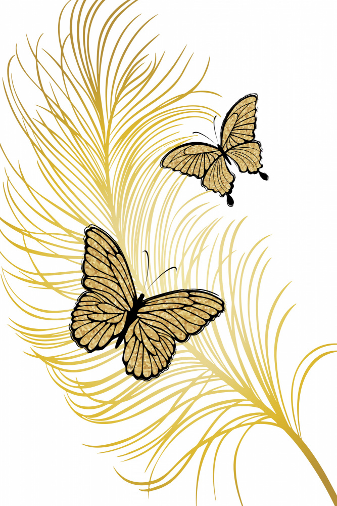 Golden Butterflies von Martina
