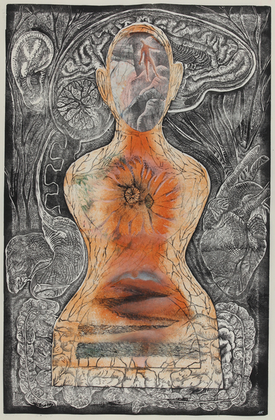 Big red flowers: Happiness von Mary Kuper