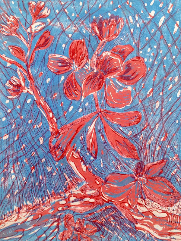 Almond blossom von Mary Smith