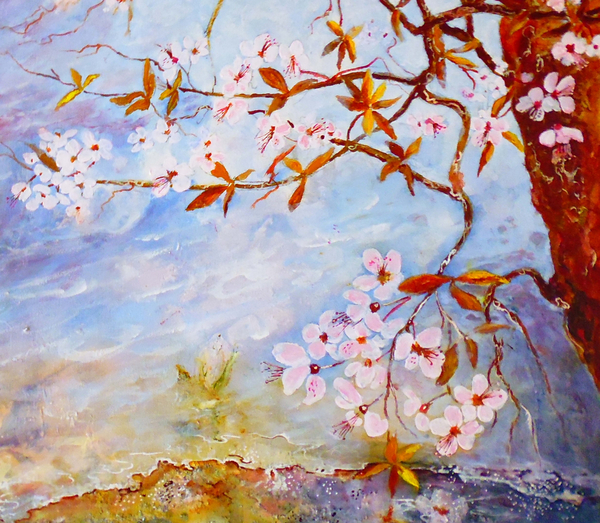 blossom by the waterside von Mary Smith