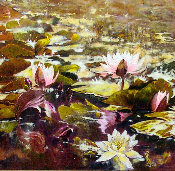 Lilies in Melbourne gardens von Mary Smith