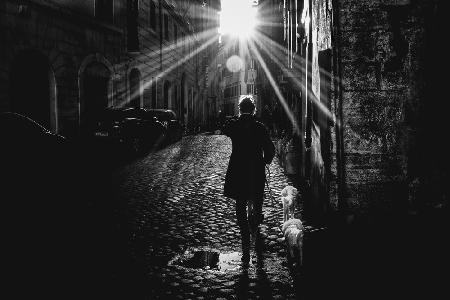 Walking with friends