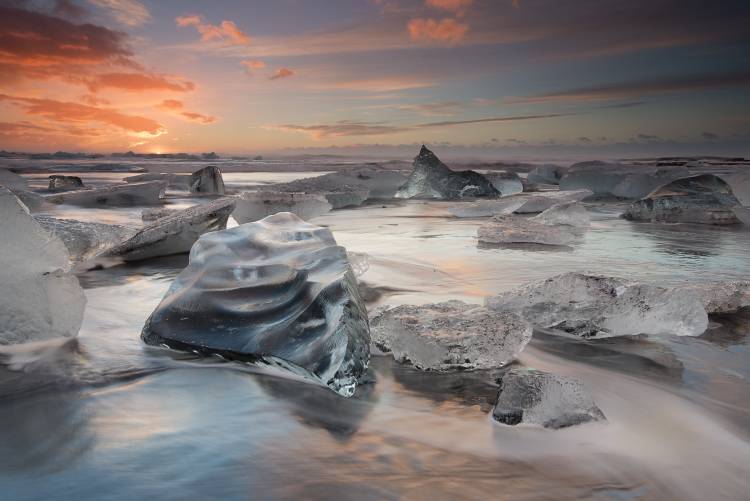 glacial lagoon beach von Massimo Baroni