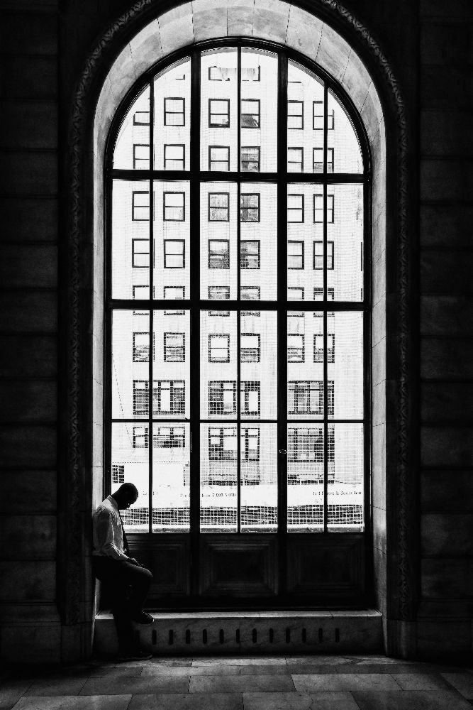 Einsamer Mann von Massimo Della Latta