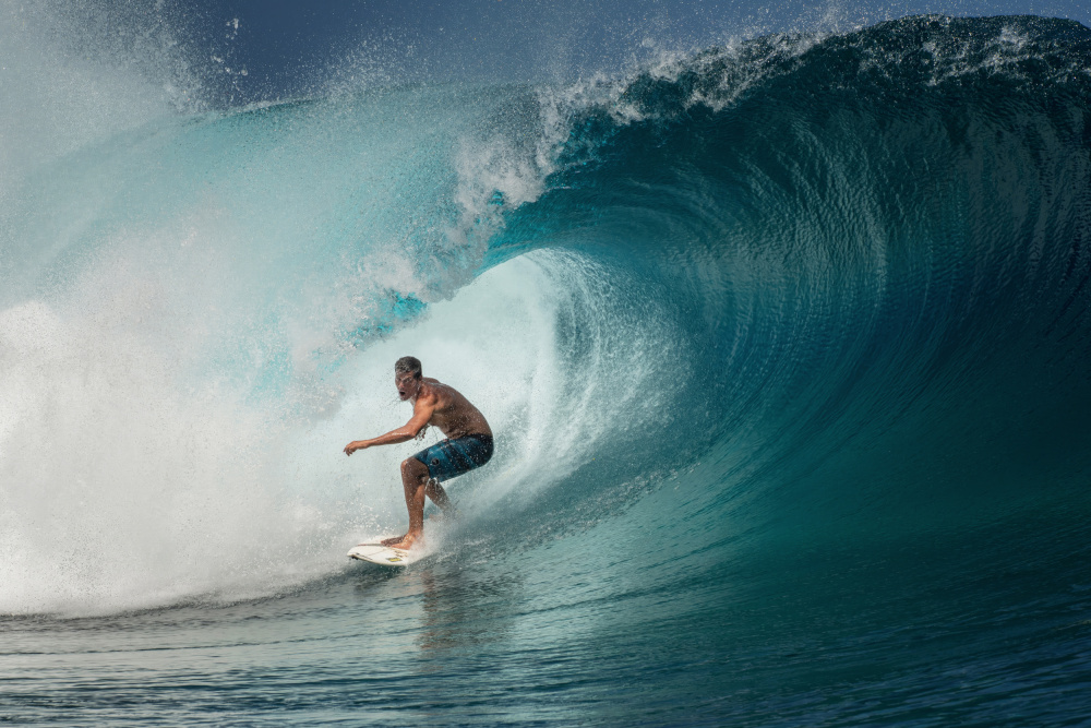 Tereva inside the Big Wave von Mathilde Guillemot