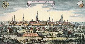 Ansicht der Stadt Lübeck