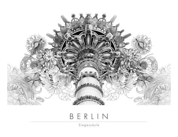 Mandala Berlin Siegessäule von Matthias Grüning
