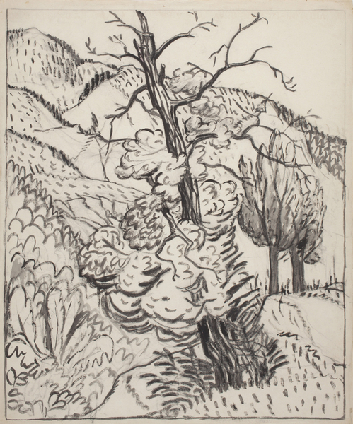 Tree on Mountainside von Maud Hunt Squire