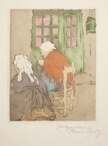 La Porte Verte (The Green Door) (Knitting) von Maud Hunt Squire
