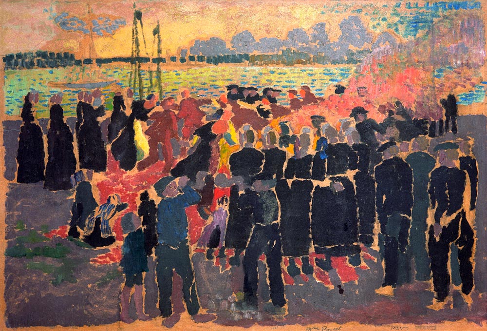 Johannisfeuer in Le Pouldu von Maurice Denis