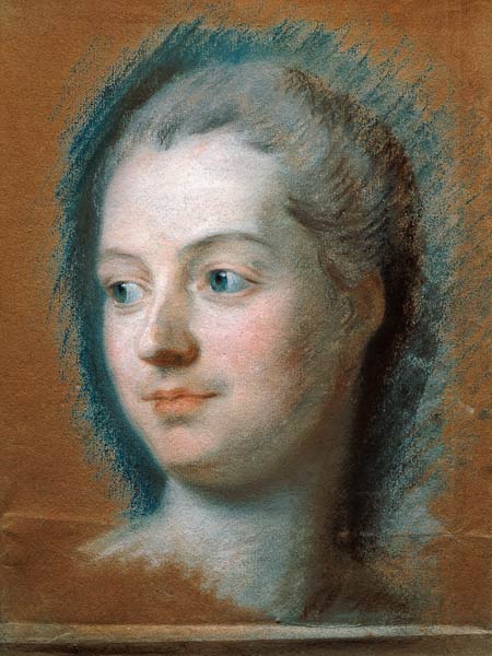 Portrait of Madame de Pompadour (1721-64) von Maurice Quentin de La Tour