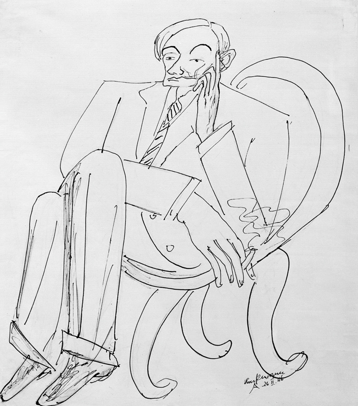 Bildnis Friedrich Vordemberge - Gilde - wart von Max Beckmann