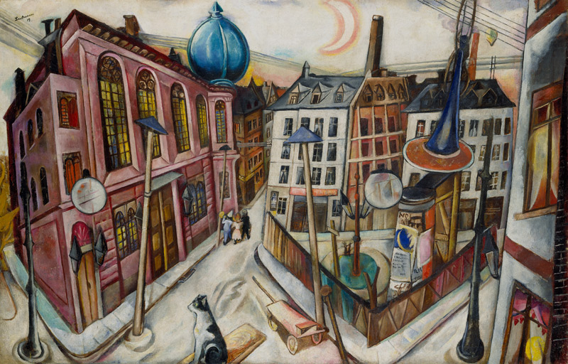 Die Synagoge in Frankfurt am Main von Max Beckmann