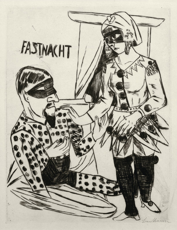 Fastnacht von Max Beckmann