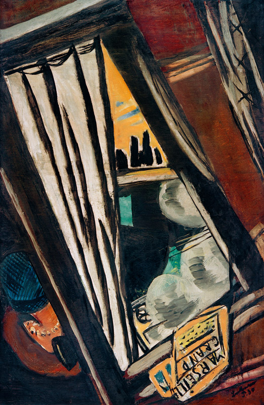 Golden Arrow: Blick aus dem D-Zug– Fenster von Max Beckmann