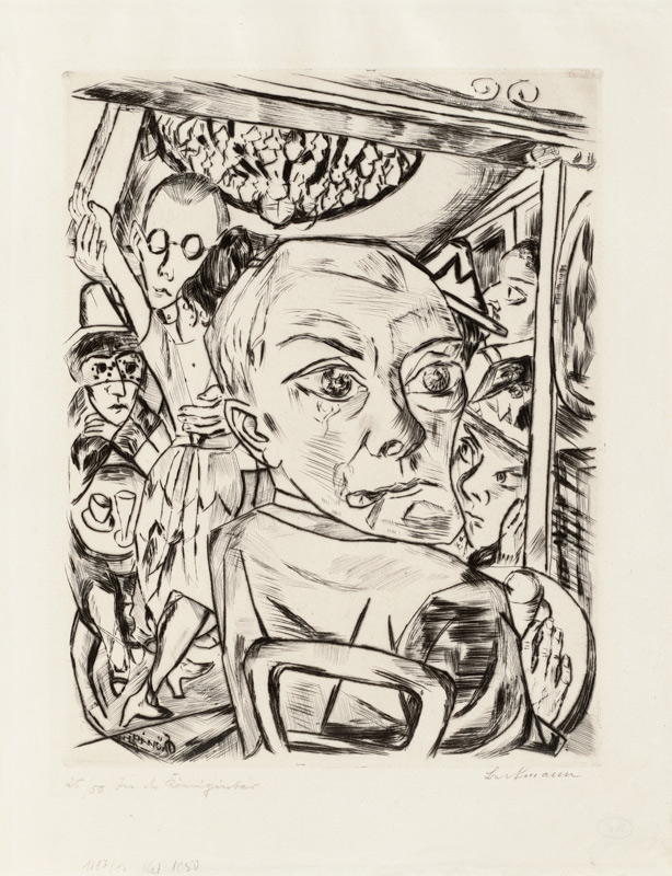 Königinbar (Selbstbildnis) von Max Beckmann