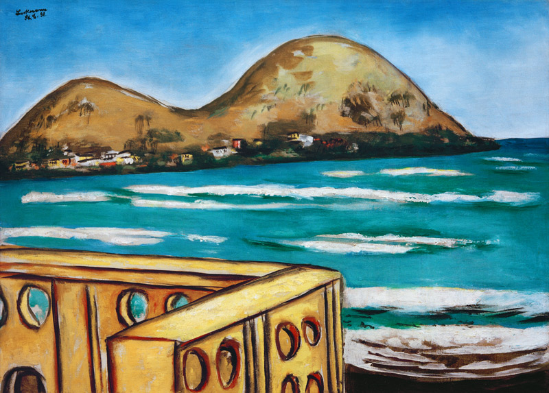 Landschaft bei Saint-Cyr-sur-Mer von Max Beckmann