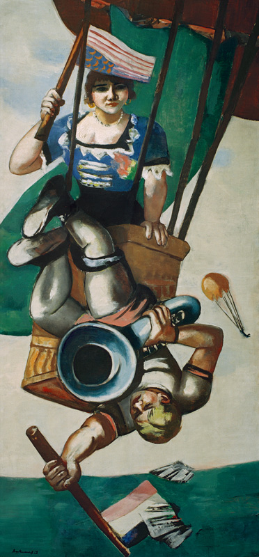 Luftakrobaten von Max Beckmann