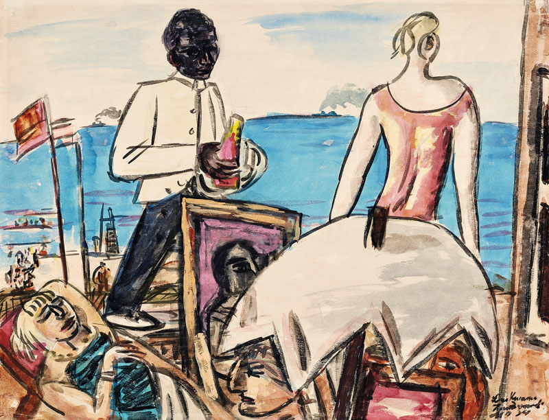Zandvoort Strandcafé. 1934 von Max Beckmann