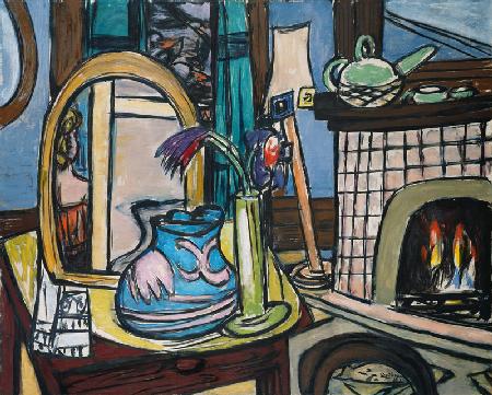 Großes Stilleben mit Tauben. 1950.