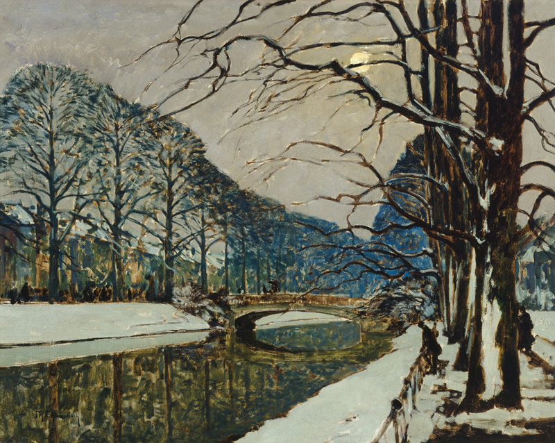 Winter auf der Königsallee von Max Clarenbach