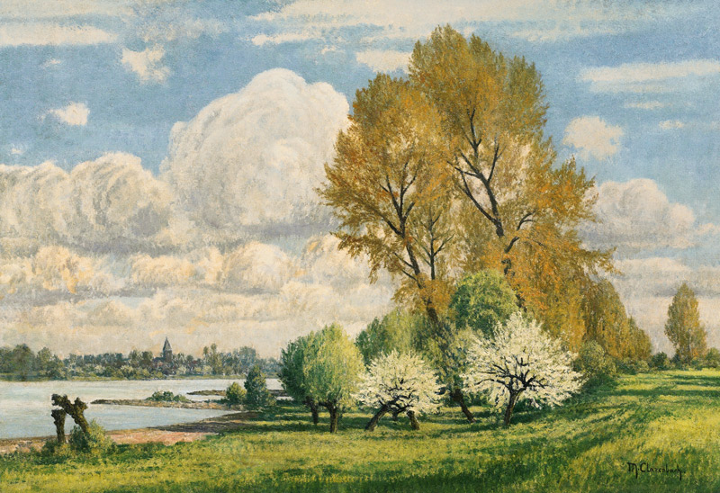 Frühling am Niederrhein von Max Clarenbach