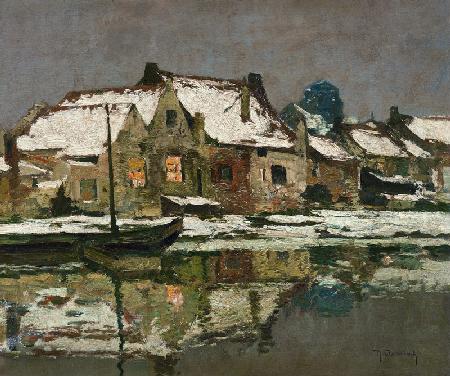 Winter Evening by the Erft