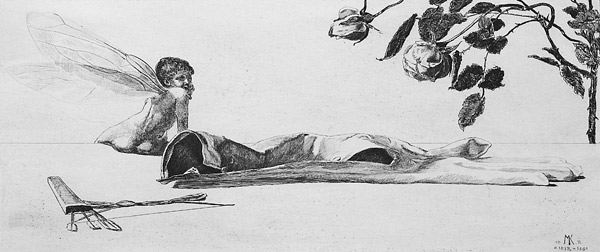 Ein Handschuh - Amor von Max Klinger