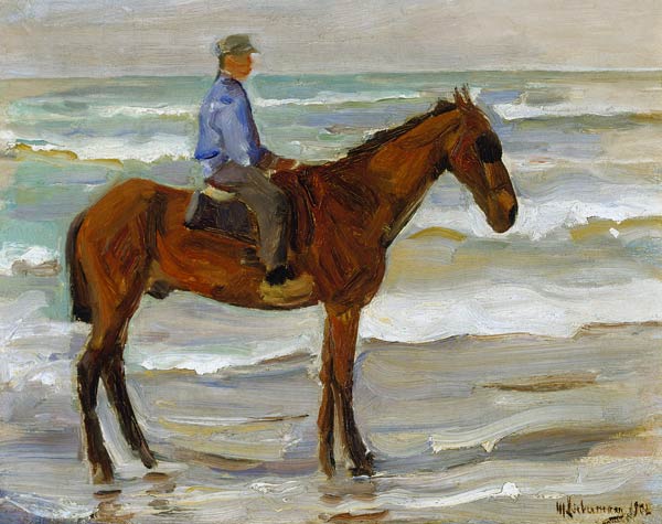 Reiter am Strand. von Max Liebermann