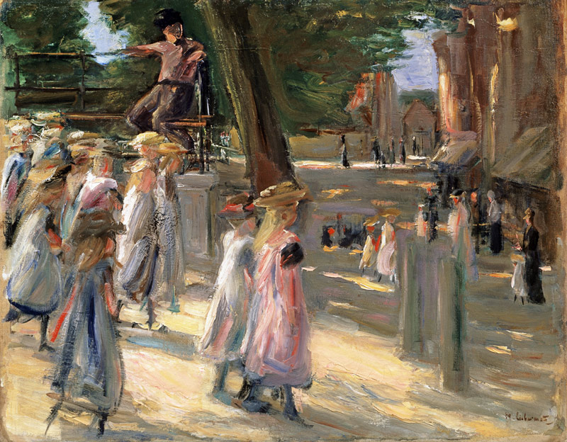 Auf dem Weg zur Schule in Edam. von Max Liebermann