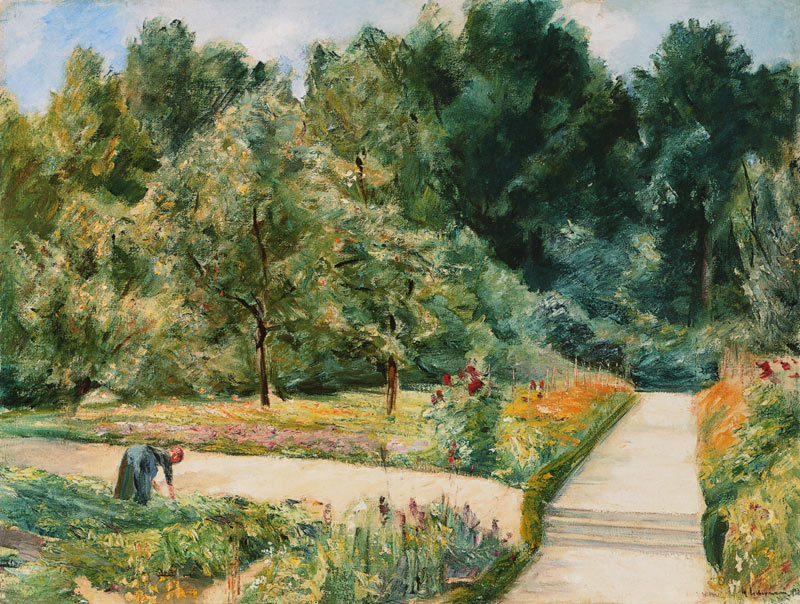 Der Nutzgarten in Wannsee nach Westen von Max Liebermann