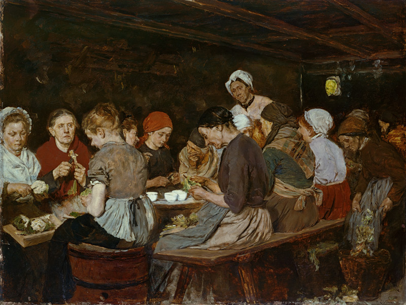 Die Konservenmacherinnen von Max Liebermann