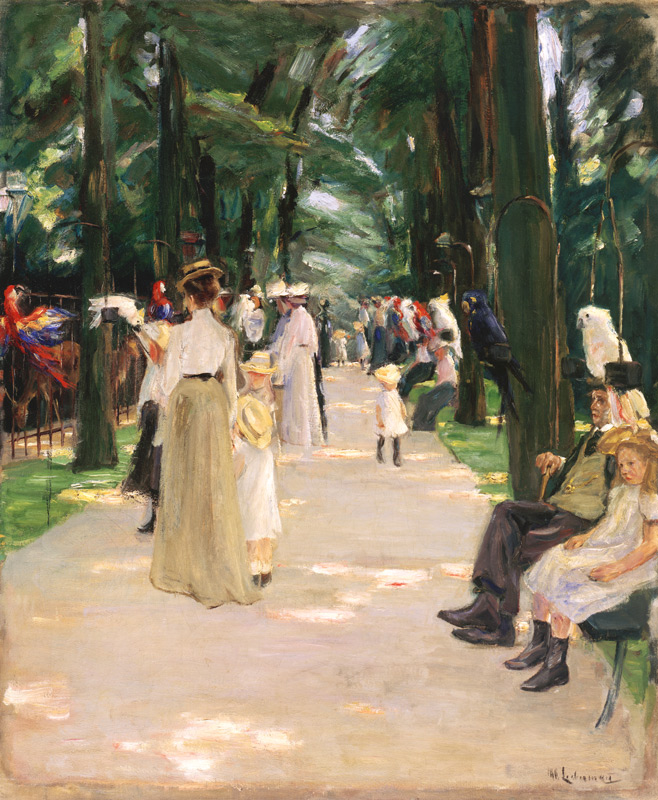 Papageienallee von Max Liebermann
