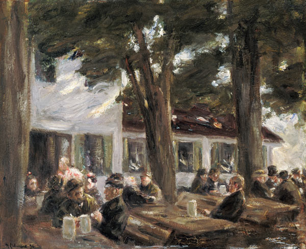 Biergarten zu Brannenburg von Max Liebermann
