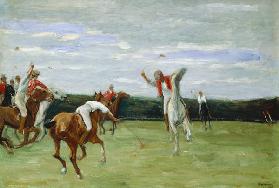 Polo player in Jenischpark, Hamburg, 1903 (oil on canvas)