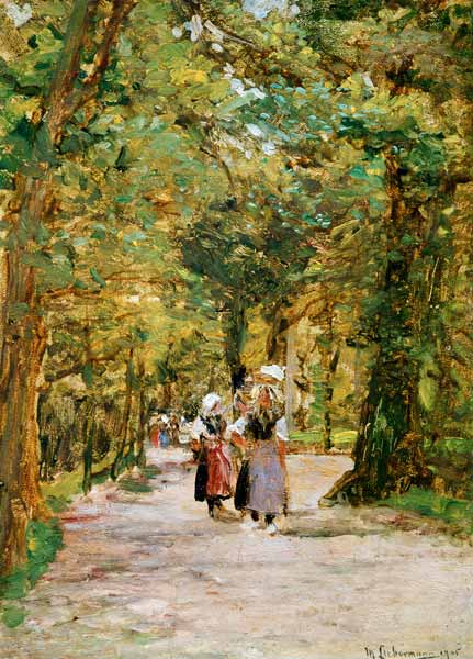 Wäscherinnen im Grünen von Max Liebermann