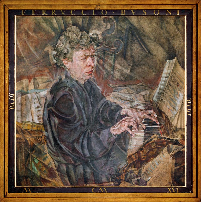 Ferruccio Busoni, Portrait von Max Oppenheimer