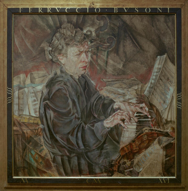 Portrait of Ferruccio Busoni von Max Oppenheimer