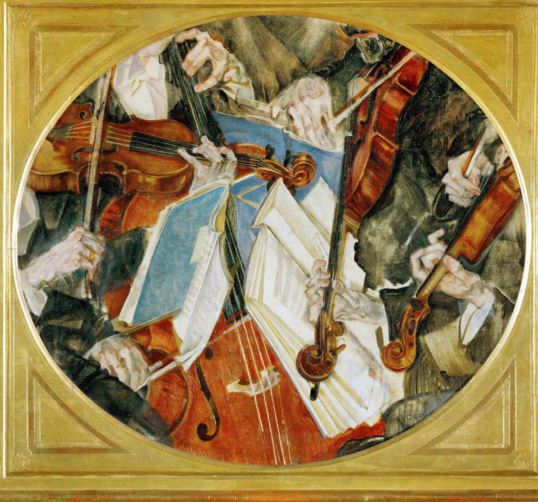 The Klingler Quartet von Max Oppenheimer